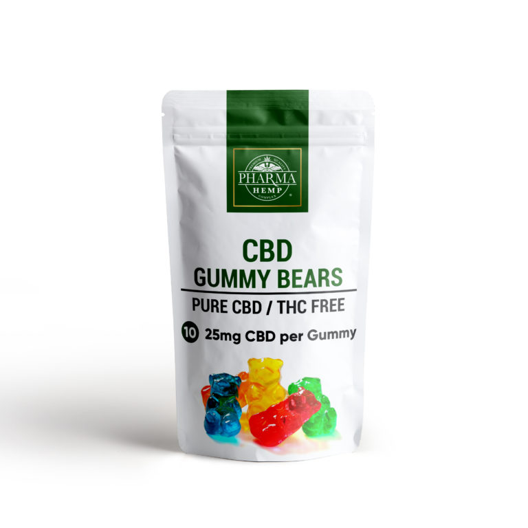 CBD Bear Gummies 25 MG CBD Each 10ct - Hemp Health Inc