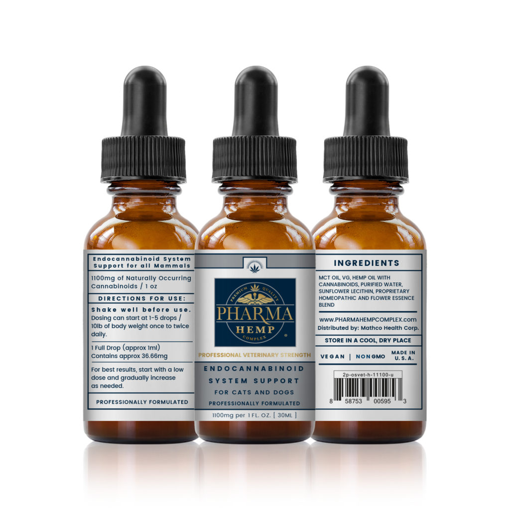 1100mg 1oz CBD Oil Tincture - Professional Veterinary Strength - Hemp ...